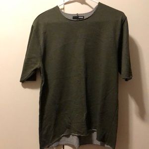 RAW CUT BOXY TEE FROM ELWOOD IN OLIVE